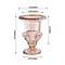 2 Amber Gold Classic 6.5" Roman Urn Style Glass Flower Vases Party Decorations